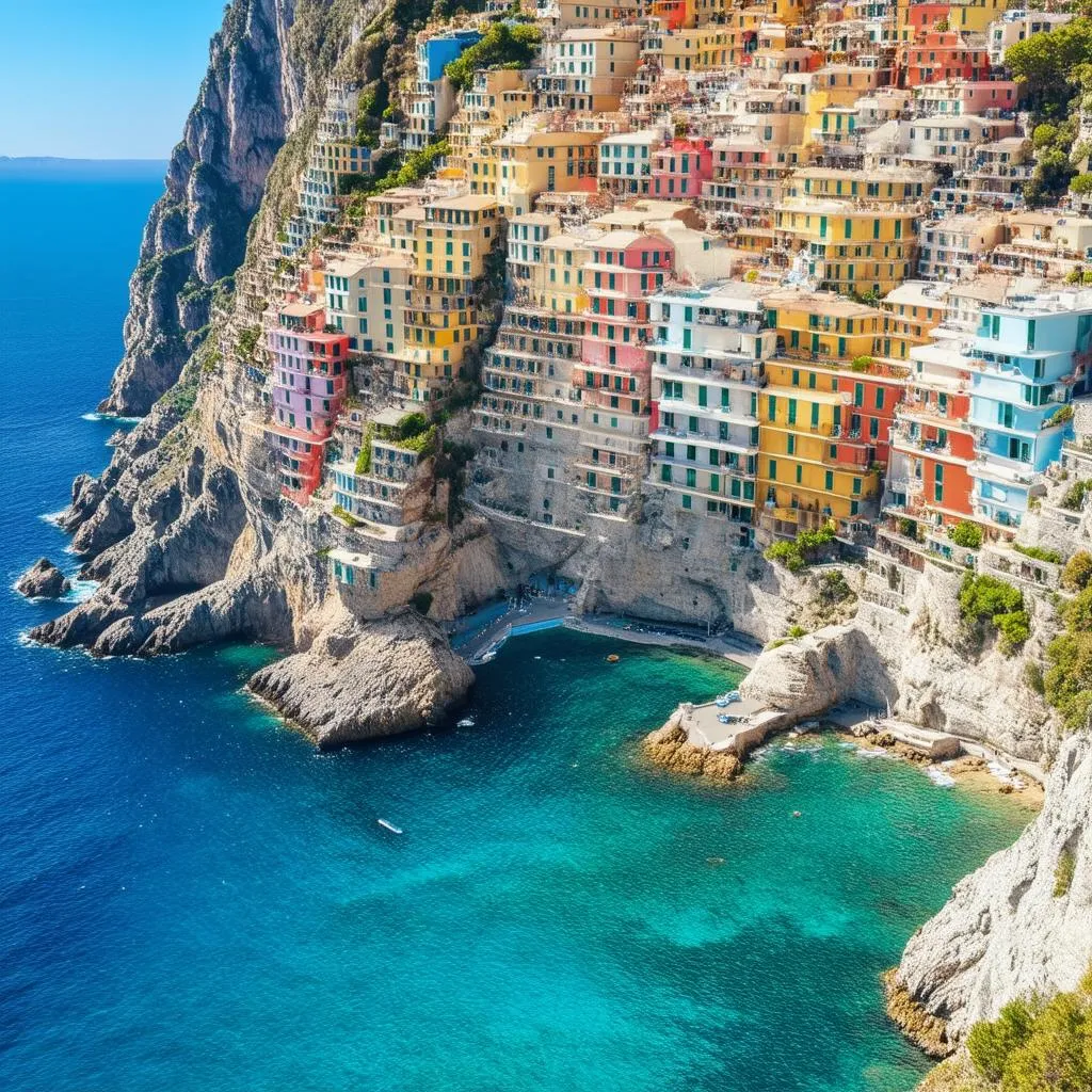 Panoramic view of the Amalfi Coast