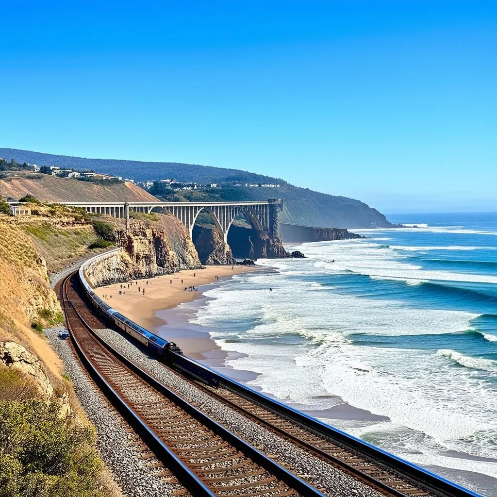 Amtrak Coast Starlight Train Journey Along the Pacific Coast