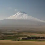 Scenic view of Armenian mountains