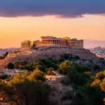 Athens Acropolis at Sunset