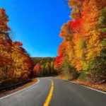 Scenic Road in Vermont during Fall