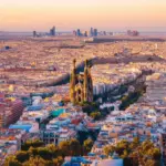 Barcelona Cityscape at Sunset