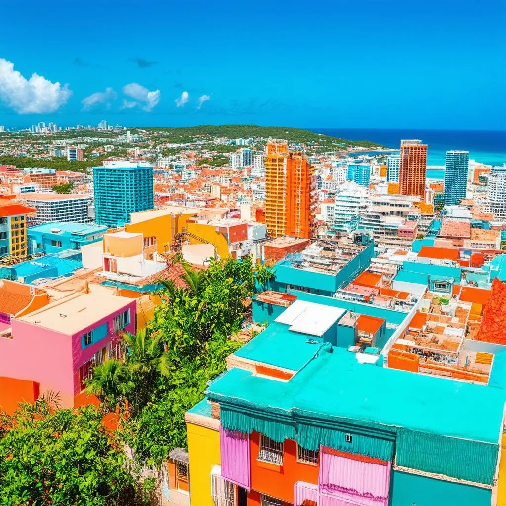 A picturesque view of Bridgetown, Barbados