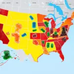 CBD Gummies Spread on a US Map