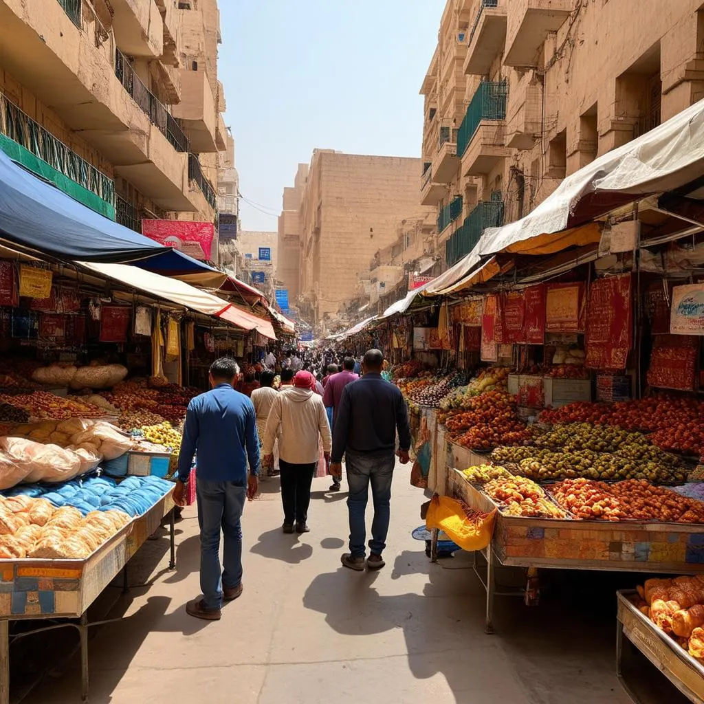 Bustling Khan El-Khalili Market