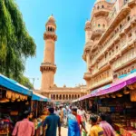 The iconic Charminar monument in Hyderabad, India