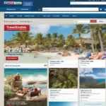 Screenshot of Costco Travel Website