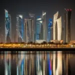 Doha Skyline at Night