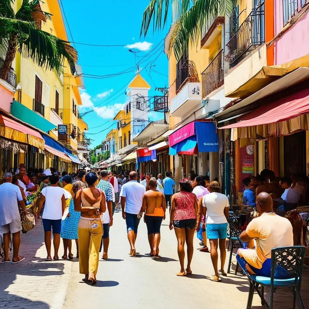 Dominican Republic Street Scene Safety