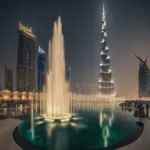 Dubai Fountain at Night