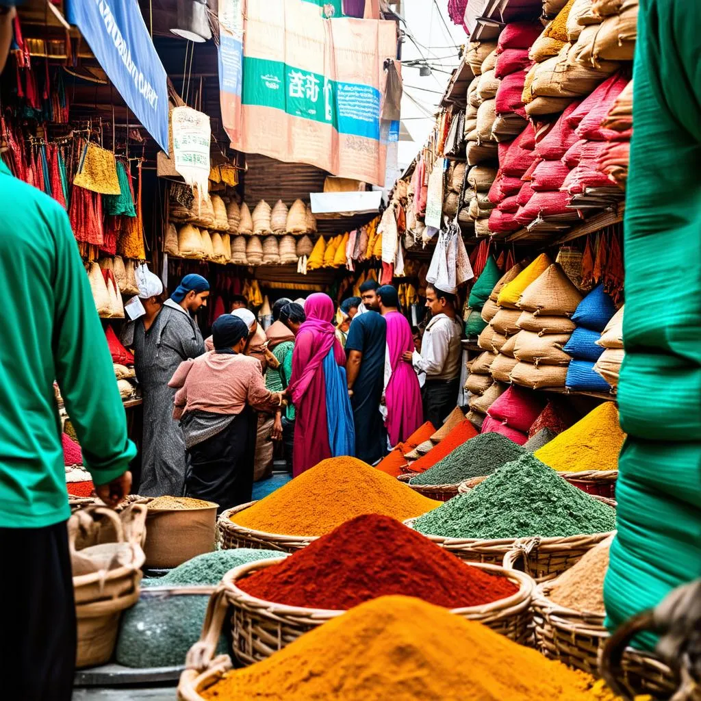 Vibrant Spice Souk in Dubai