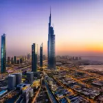 Dubai Skyline at Sunset