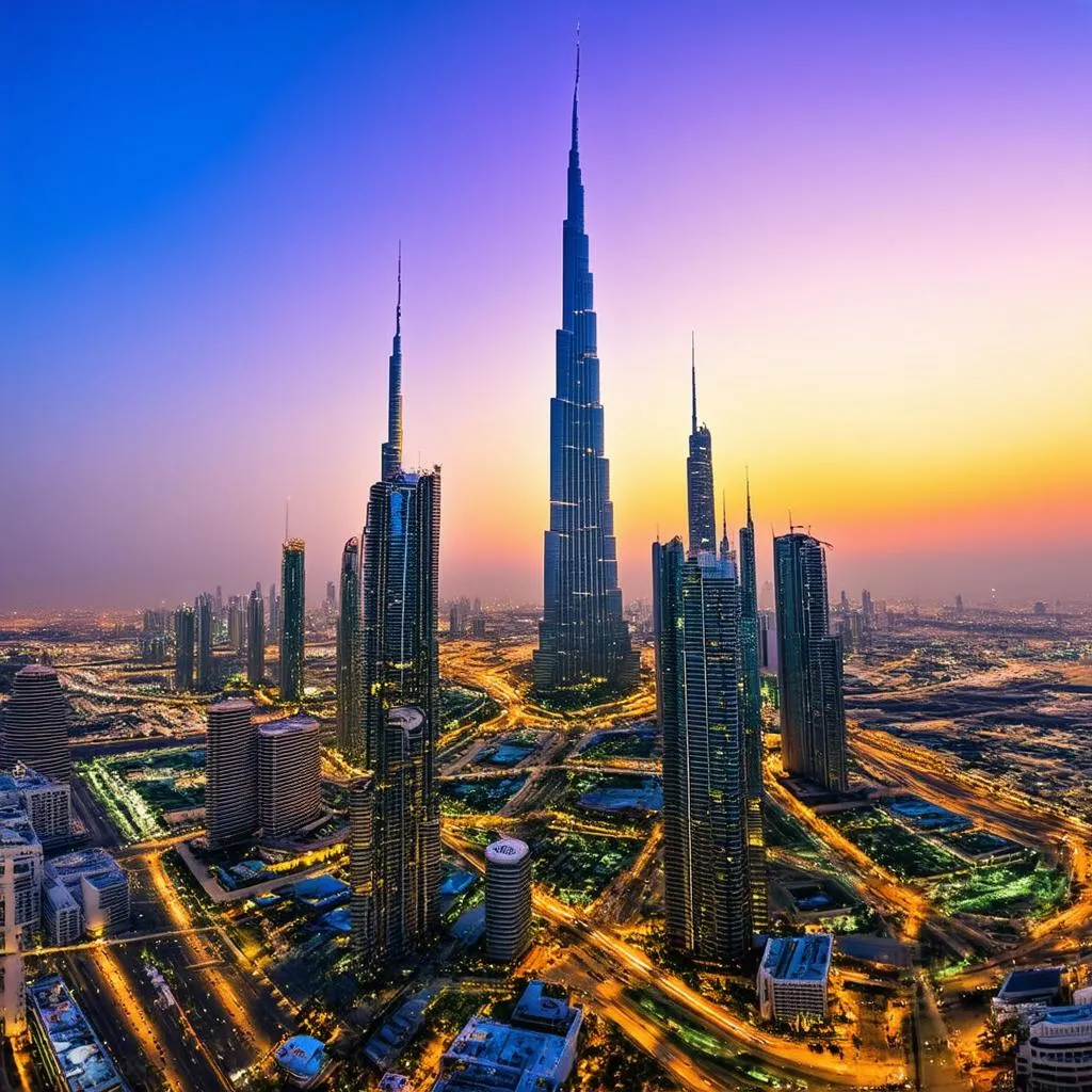 Modern Dubai cityscape