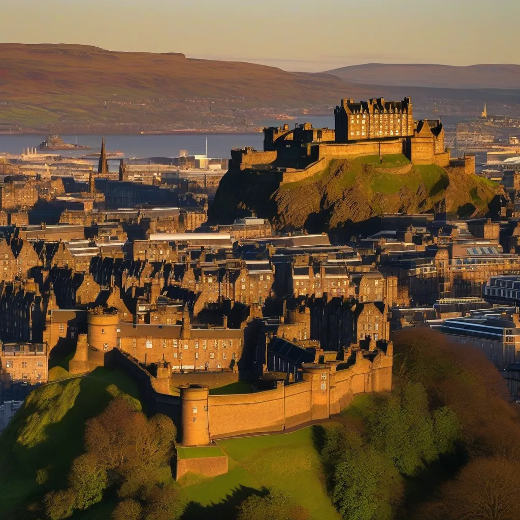 Edinburgh Castle at Sunset