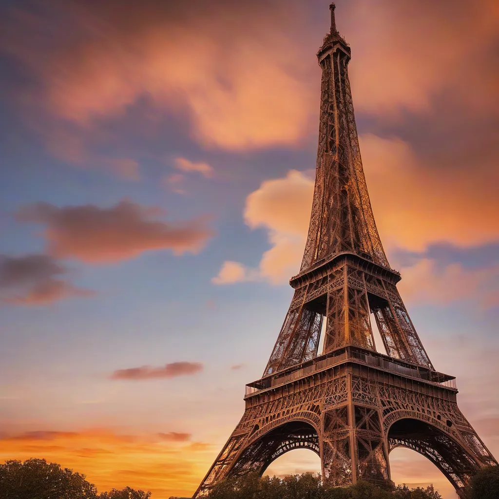 Eiffel Tower at Sunset