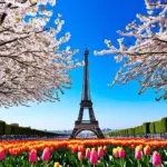 Eiffel Tower in Spring