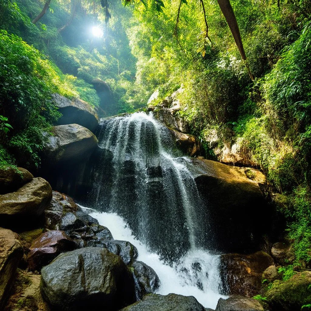 Lush rainforest in El Yunque