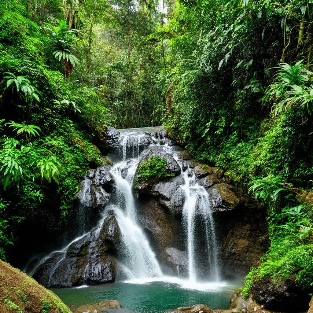 Waterfall in El Yunque National Forest