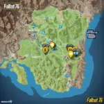 Fallout 76 Map with Fast Travel Points