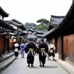 Feudal Japan Street Scene