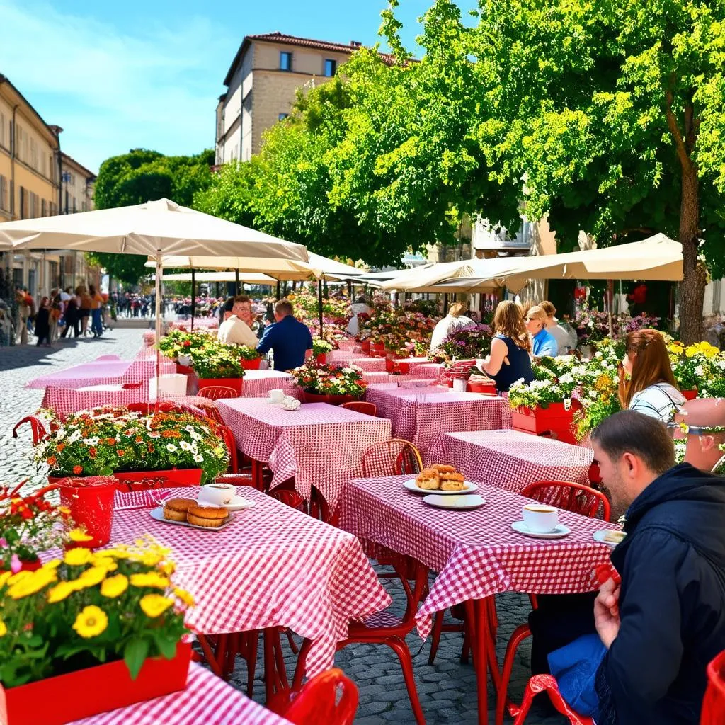 Outdoor French Cafe