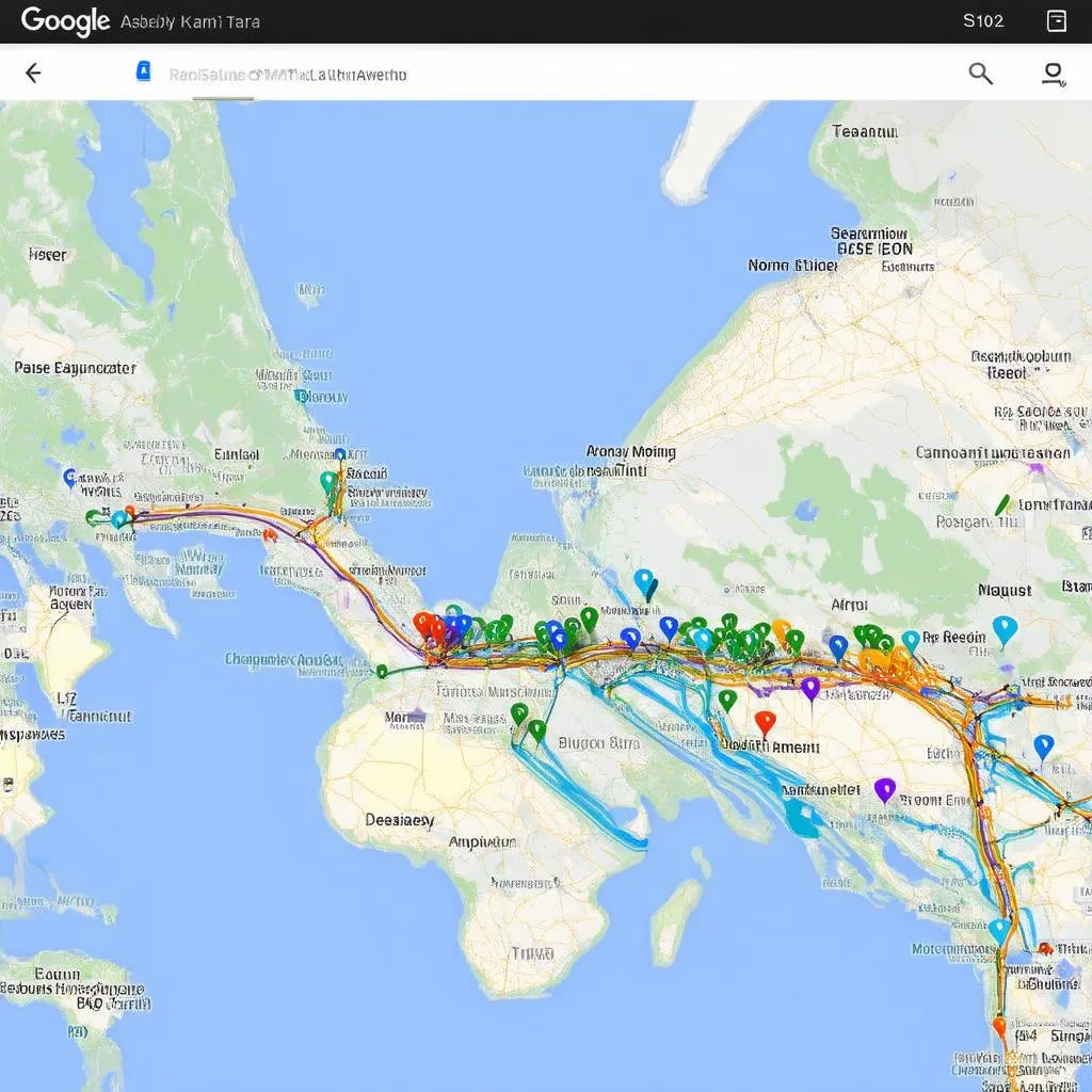 Google Maps Travel Map