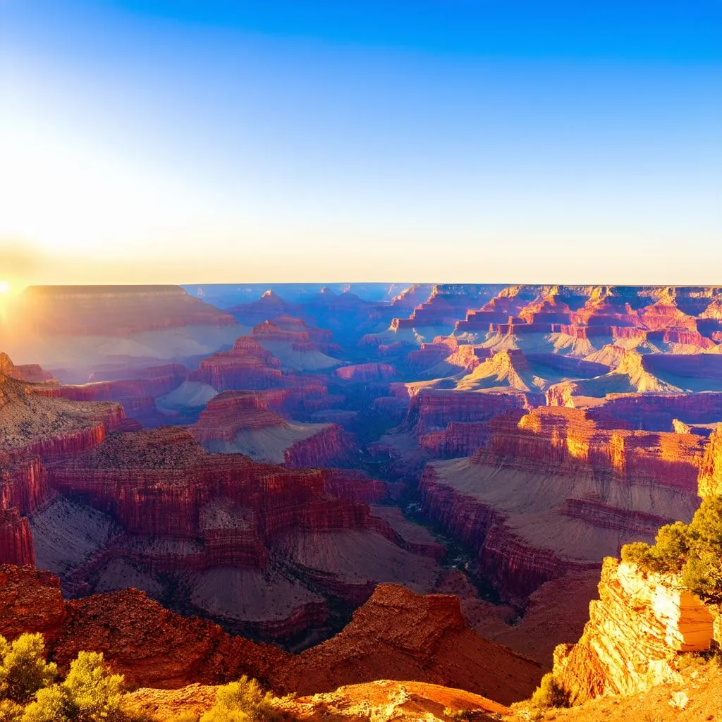 Sunset over the Grand Canyon