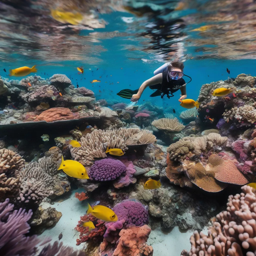 Snorkeling in the Great Barrier Reef