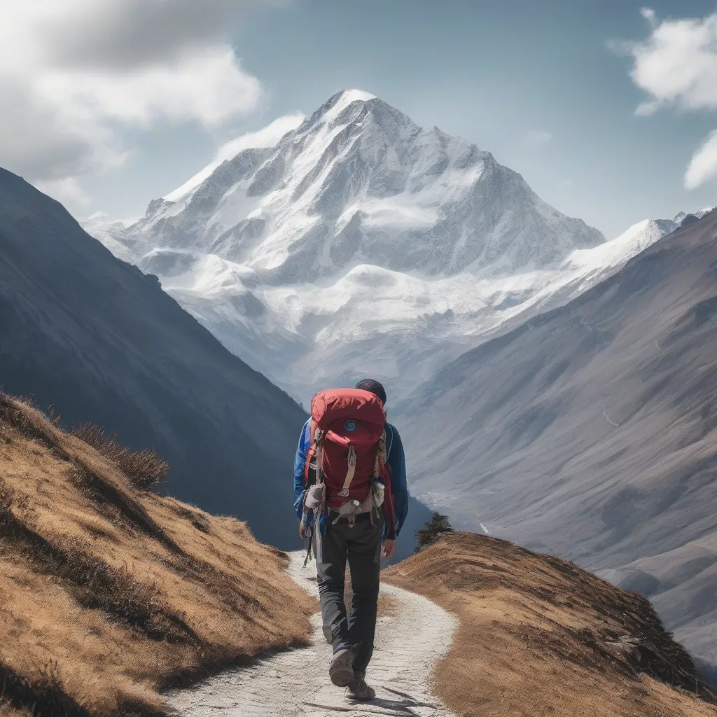 Globetrotter trekking the Himalayas