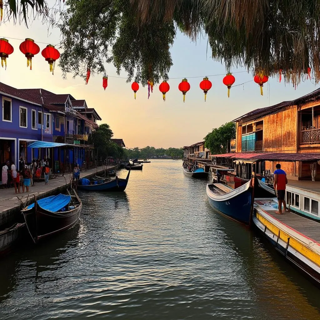 Hoi An Ancient Town at Sunset