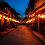 Lanterns illuminating the streets of Hoi An