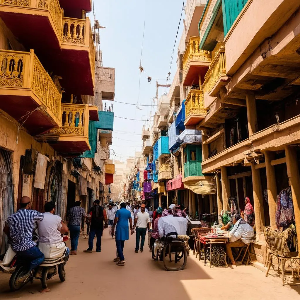 Colorful Balconies in Jeddah's Al-Balad