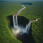 Breathtaking view of Kaieteur Falls in Guyana