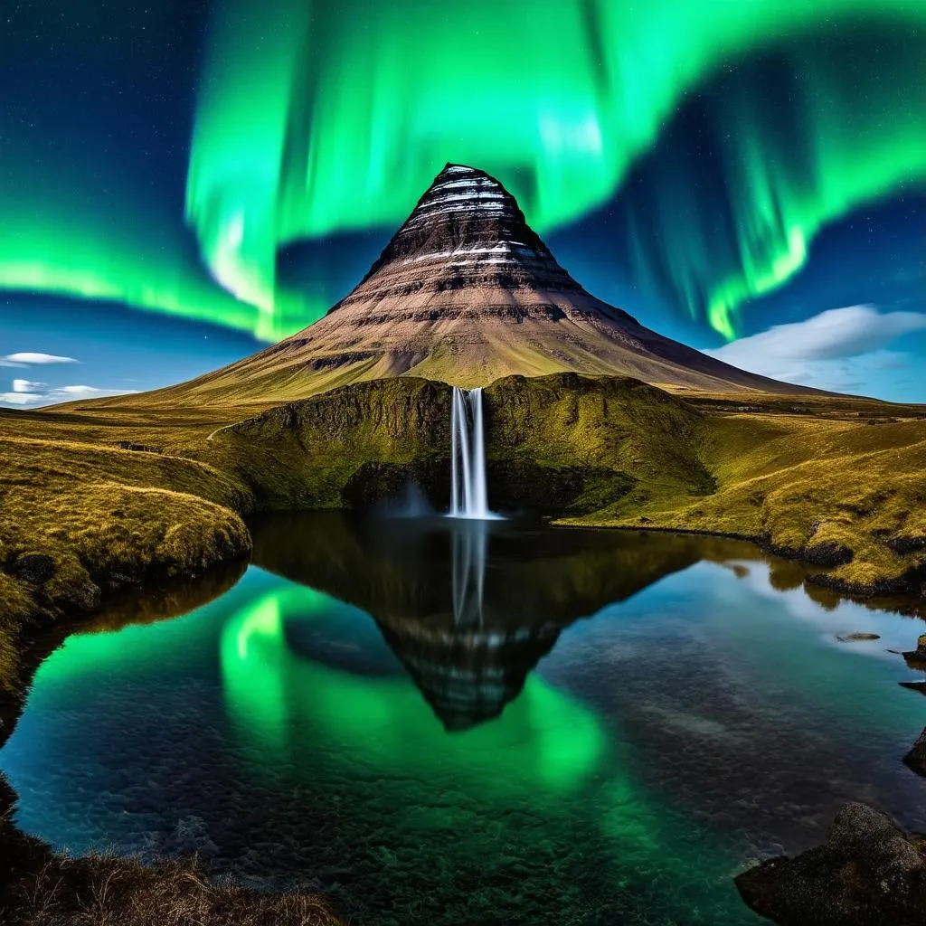 Kirkjufell Mountain and Waterfall