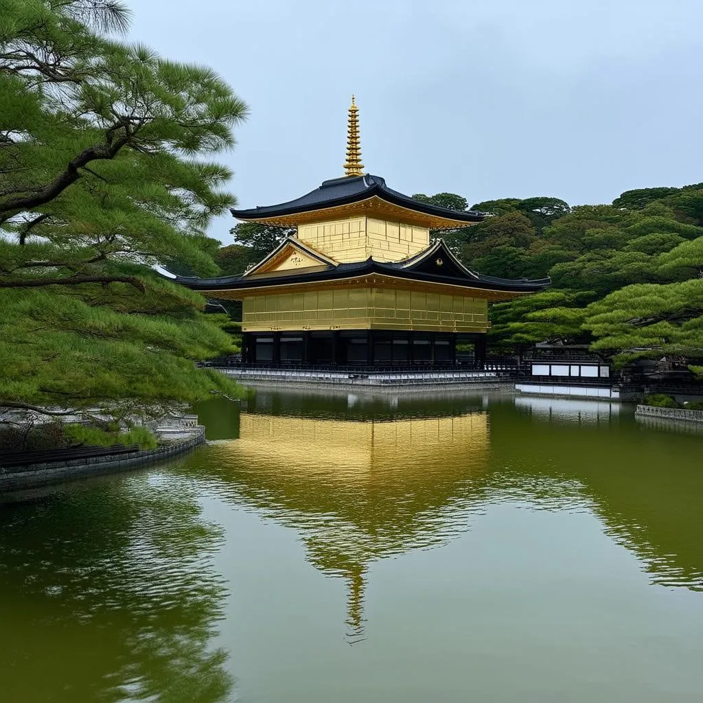 Golden Pavilion Temple in Kyoto