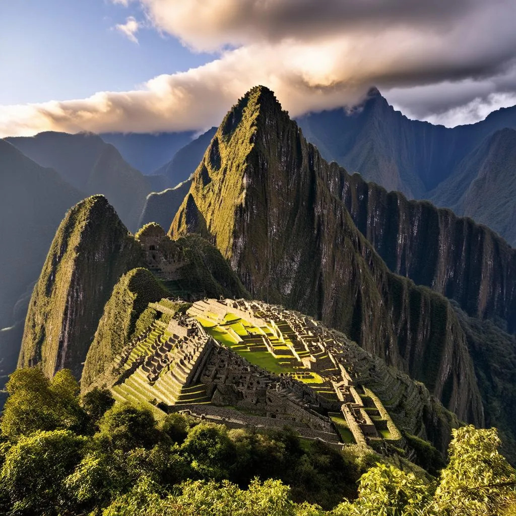 Sunrise over Machu Picchu