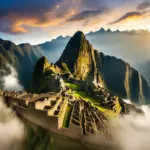 Sunrise over Machu Picchu