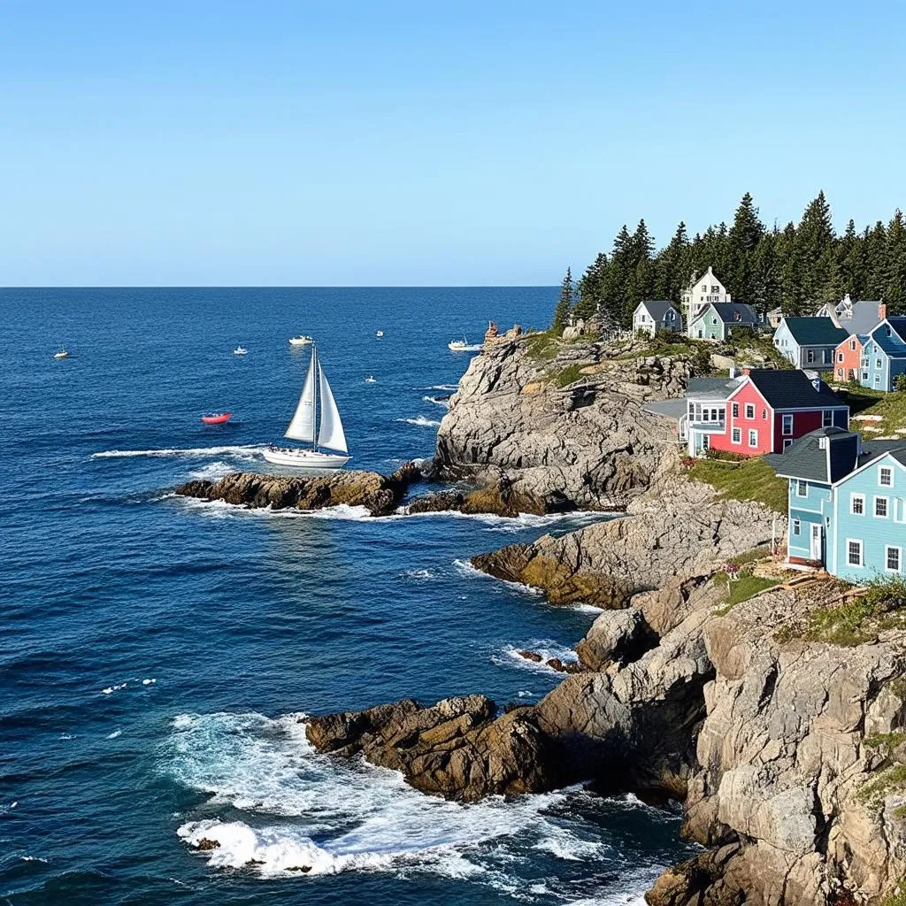 Scenic Maine Coastline