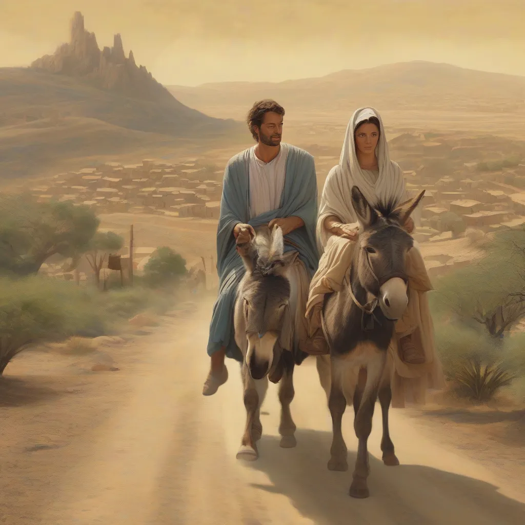 Mary and Joseph's Journey to Bethlehem