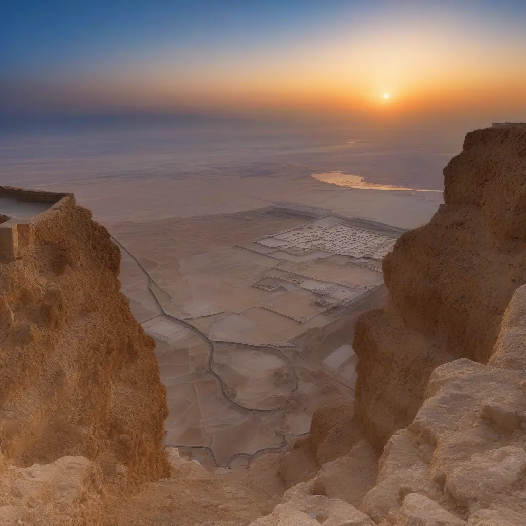 Sunrise over Masada