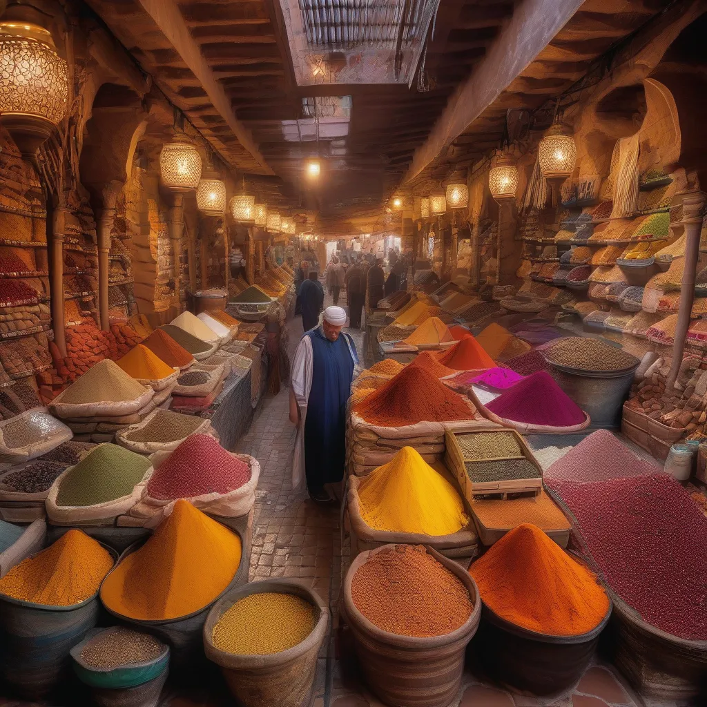 Aromatic Moroccan Spice Market