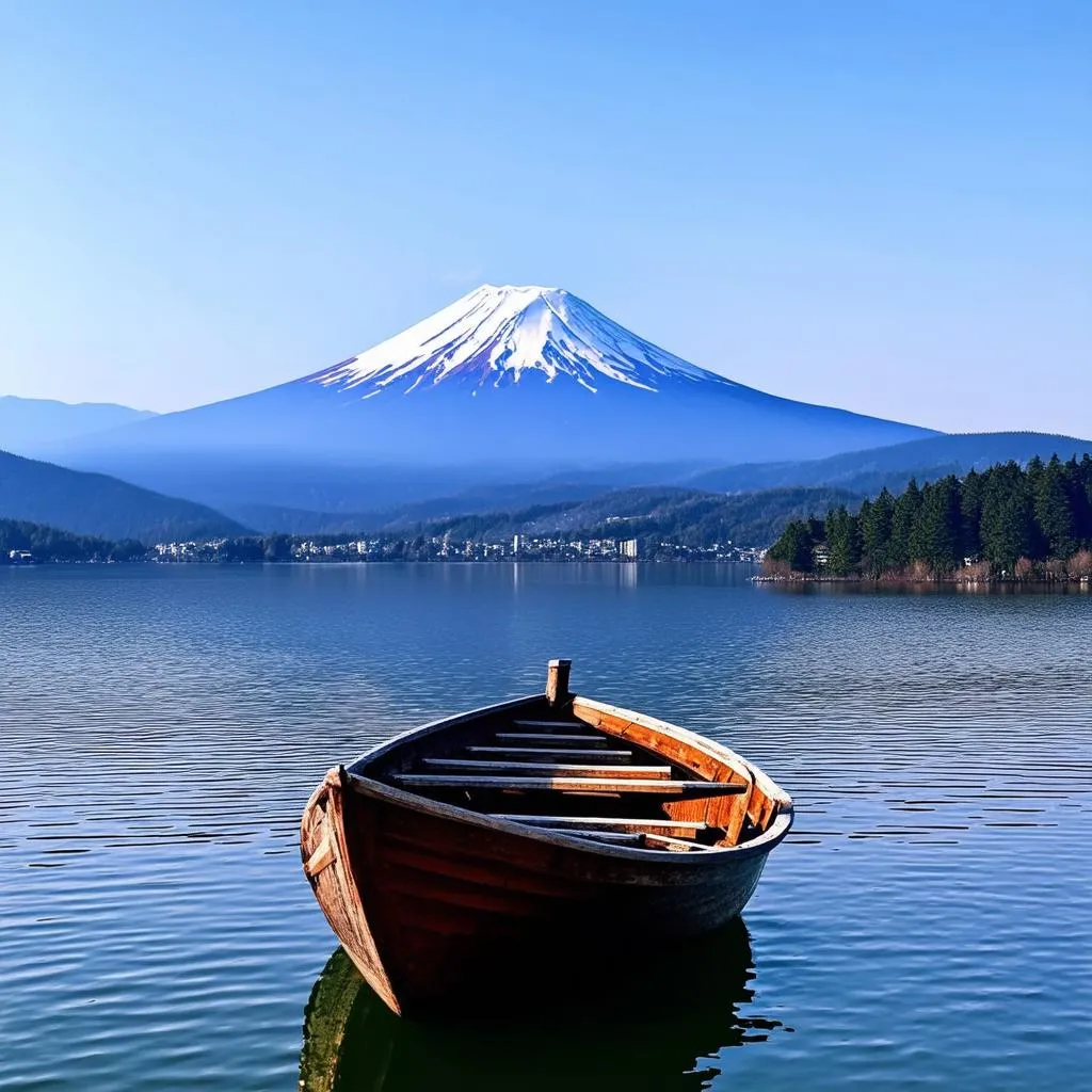 Mount Fuji from Lake Ashi