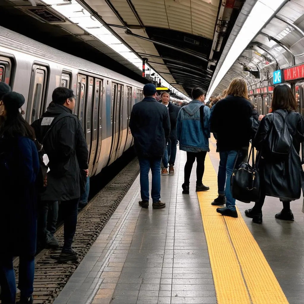 New York City subway platform