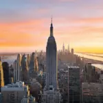 New York City Skyline at Sunset