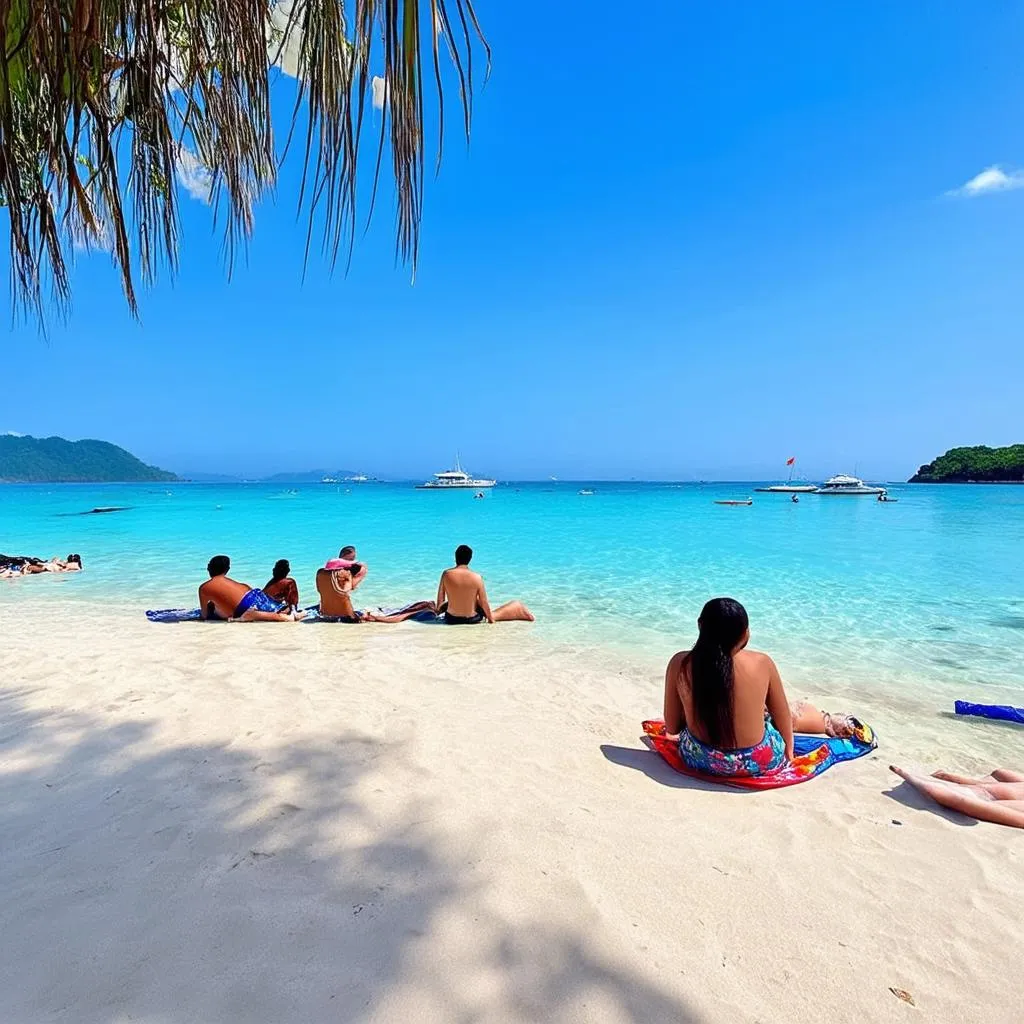 Relaxing on Nha Trang Beach