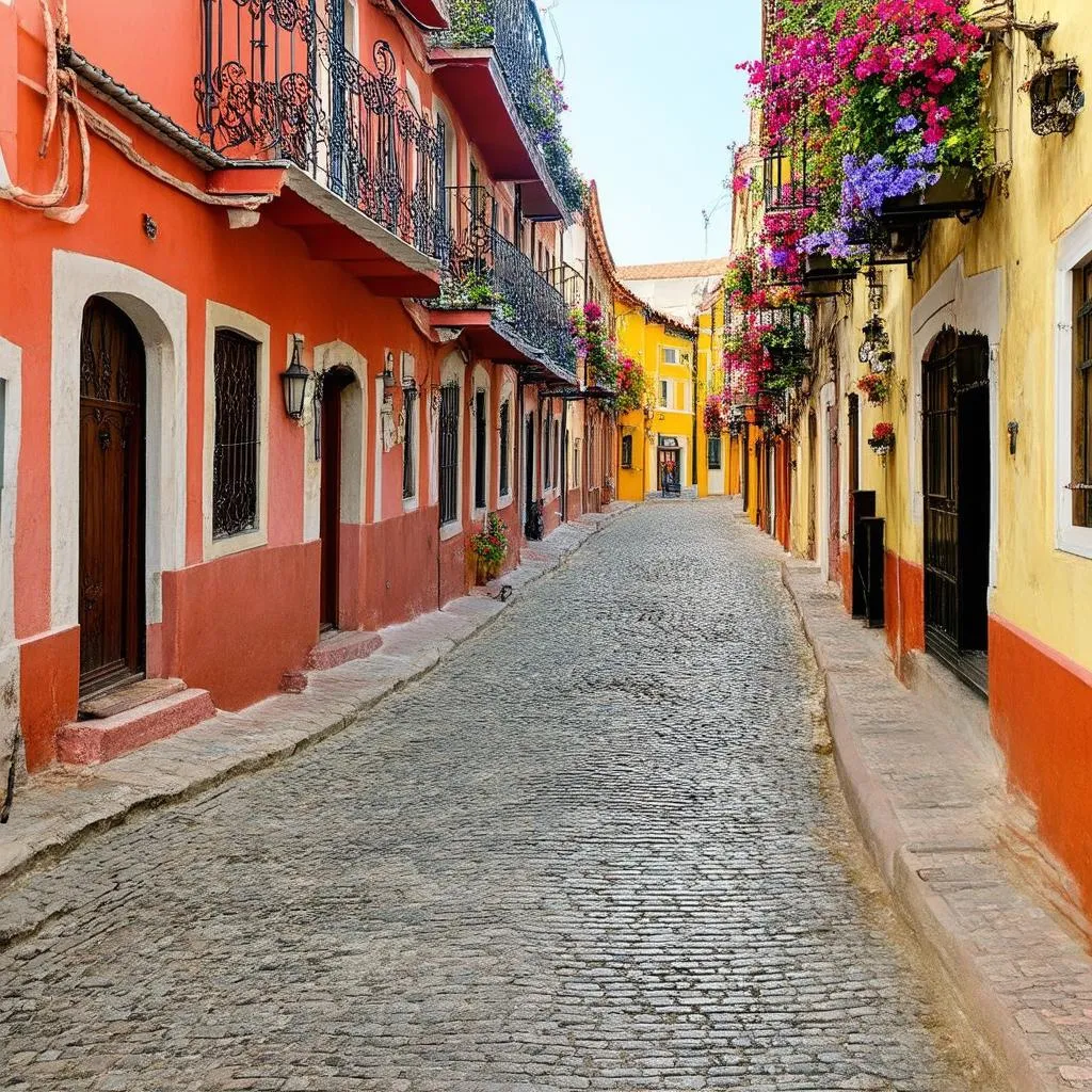 Colorful Street in Old San Juan