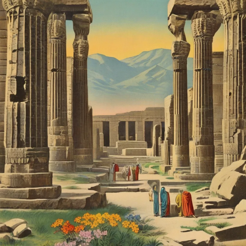 Vintage Postcard of Persepolis