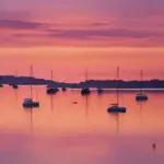 Poole Harbour at sunset