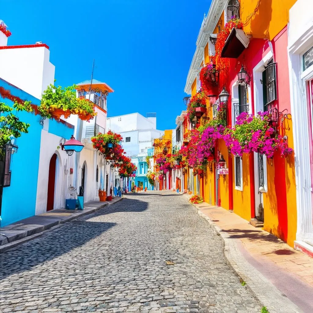 Vibrant Streets of Old San Juan