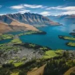 Breathtaking View of Queenstown in Summer